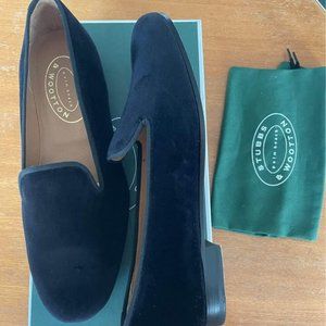 Stubbs & Wootton Men's Velvet Loafers, Size 11